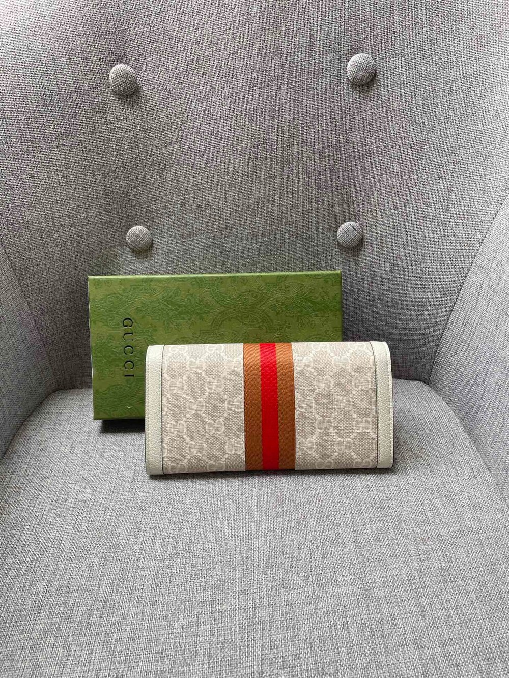 Gucci Ophidia GG Canvas Long Flap Wallet - Picture 3 of 9